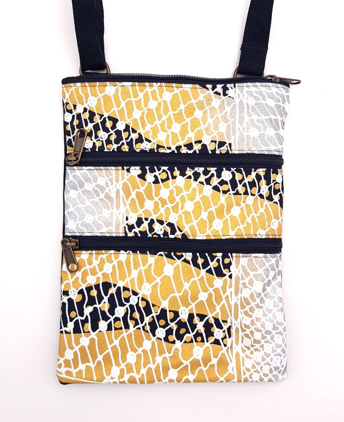 Serena Bag - Injalak - Fish Net (hand printed in Oz)