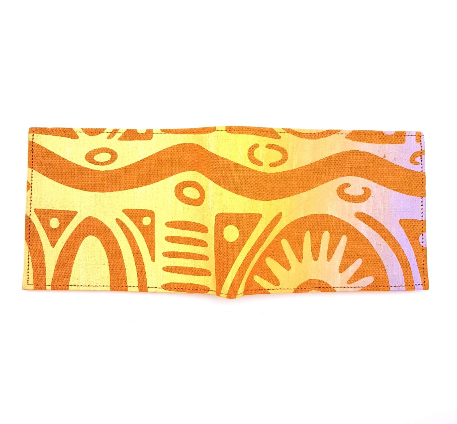 Lindon Wallet - Vintage Tiwi Design (hand printed) - Image 3