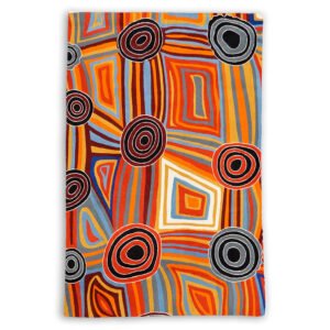 Flying Fox Fabrics rug Mary Napangardi Brown Warlukurlangu