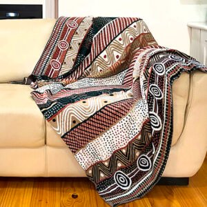 Cotton Throw Rug - Josette Papajua - Jilamara