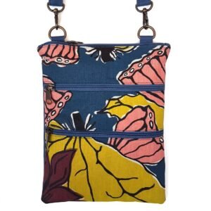 Serena bag in linen fabric designed by Christina Yambeing from Merrepen Arts made by Flying Fox Fabrics