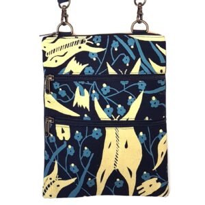 Serena bag in dilly bag fabric design by Serena Ashley made by Flying fox Fabrics