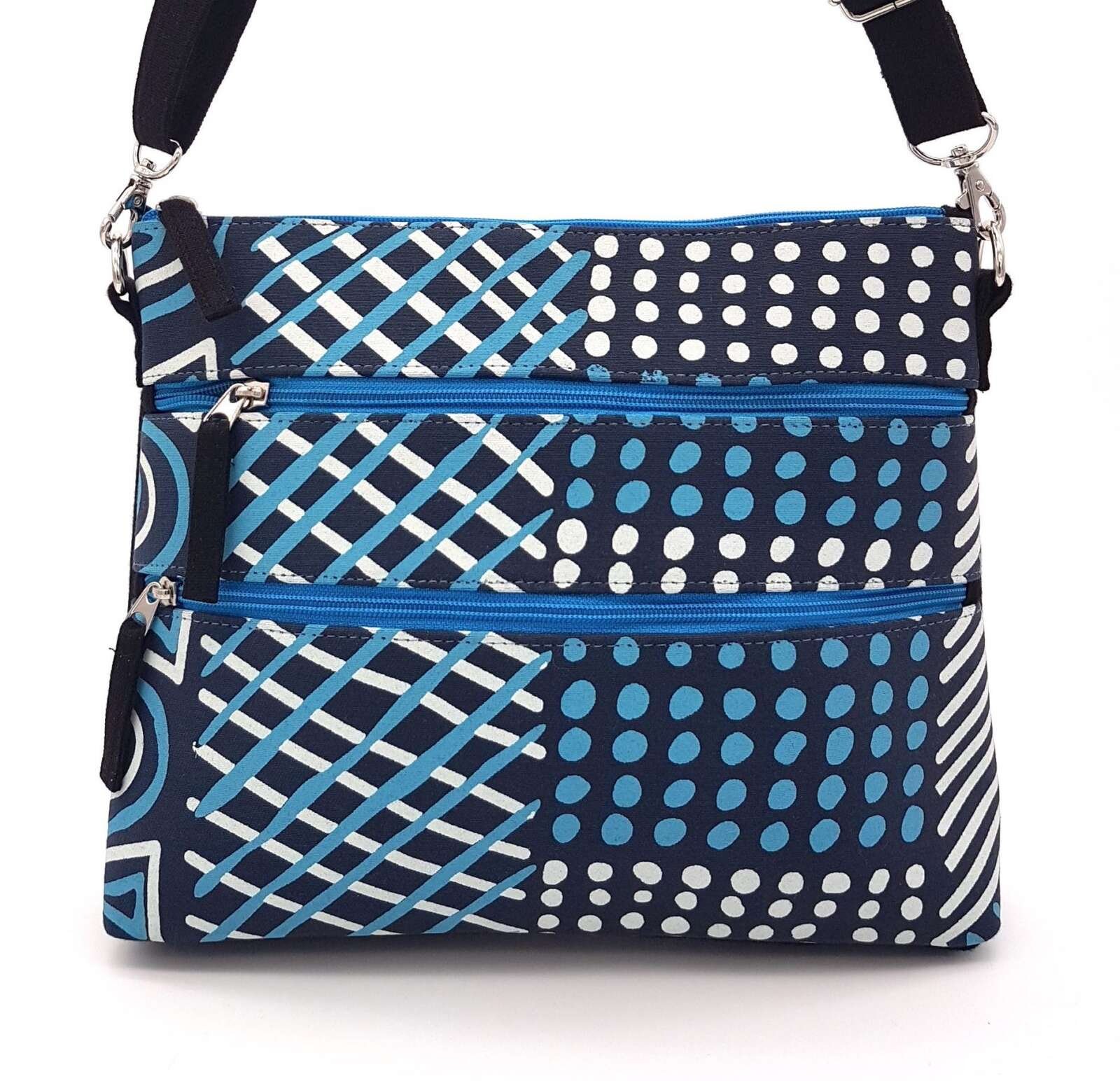 Charlotte bag made from Bima Wear Body Painting design fabric