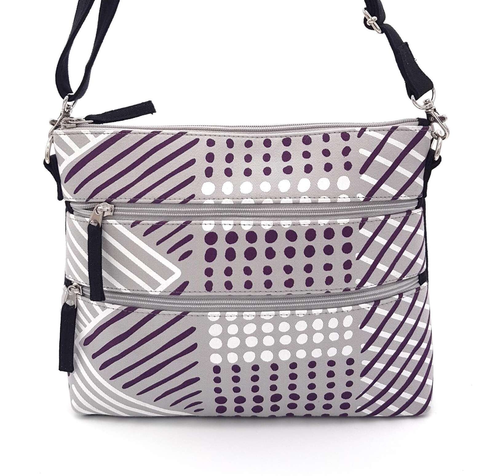 Charlotte bag made from Bima Wear Body Painting design fabric