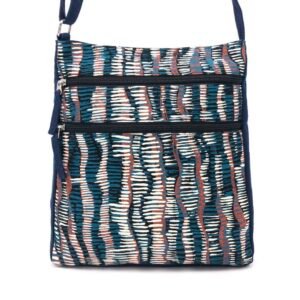 Delia bag, fabric is Goose egg design by Marita Sambono from Merrepen Arts made by flying Fox Fabrics