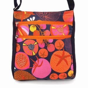 Delia Bag with Tomatoes design by Jocelyn Proust made by Flying Fox Fabrics