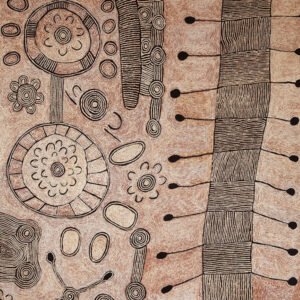 Silk scarf - Marrapinti by Yalti Napangati