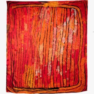 Silk scarf - Unkunya by Naata Nungarrayi