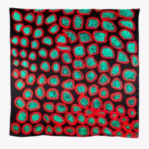 Silk scarf - Kampagee by Mrs M Baragurra