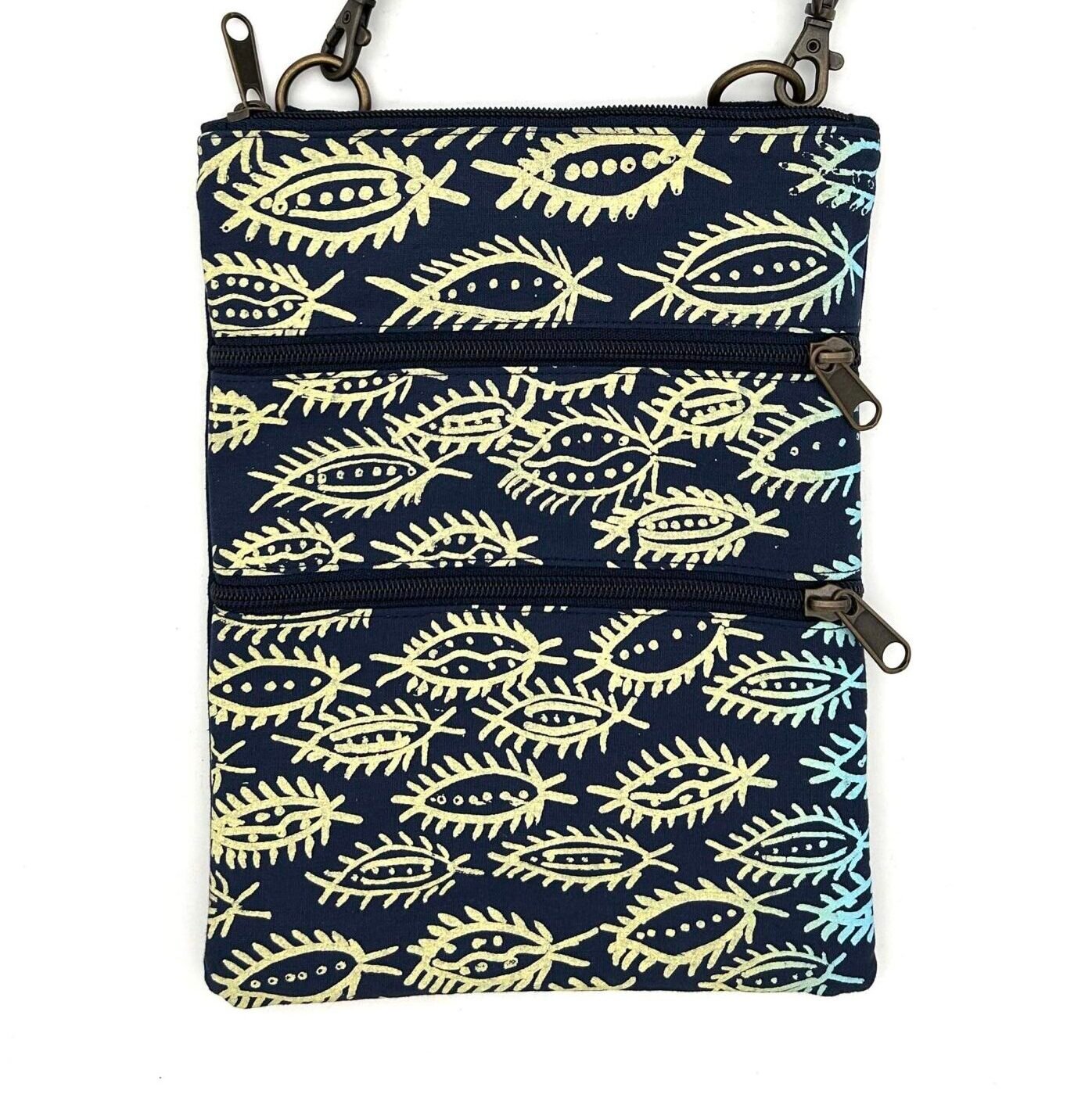 Serena Bag - Bula'Bula - Itchy Caterpillars (hand printed in Oz)