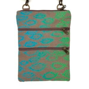 Serena Bag - Bula'Bula - Itchy Caterpillars g (hand printed in Oz)