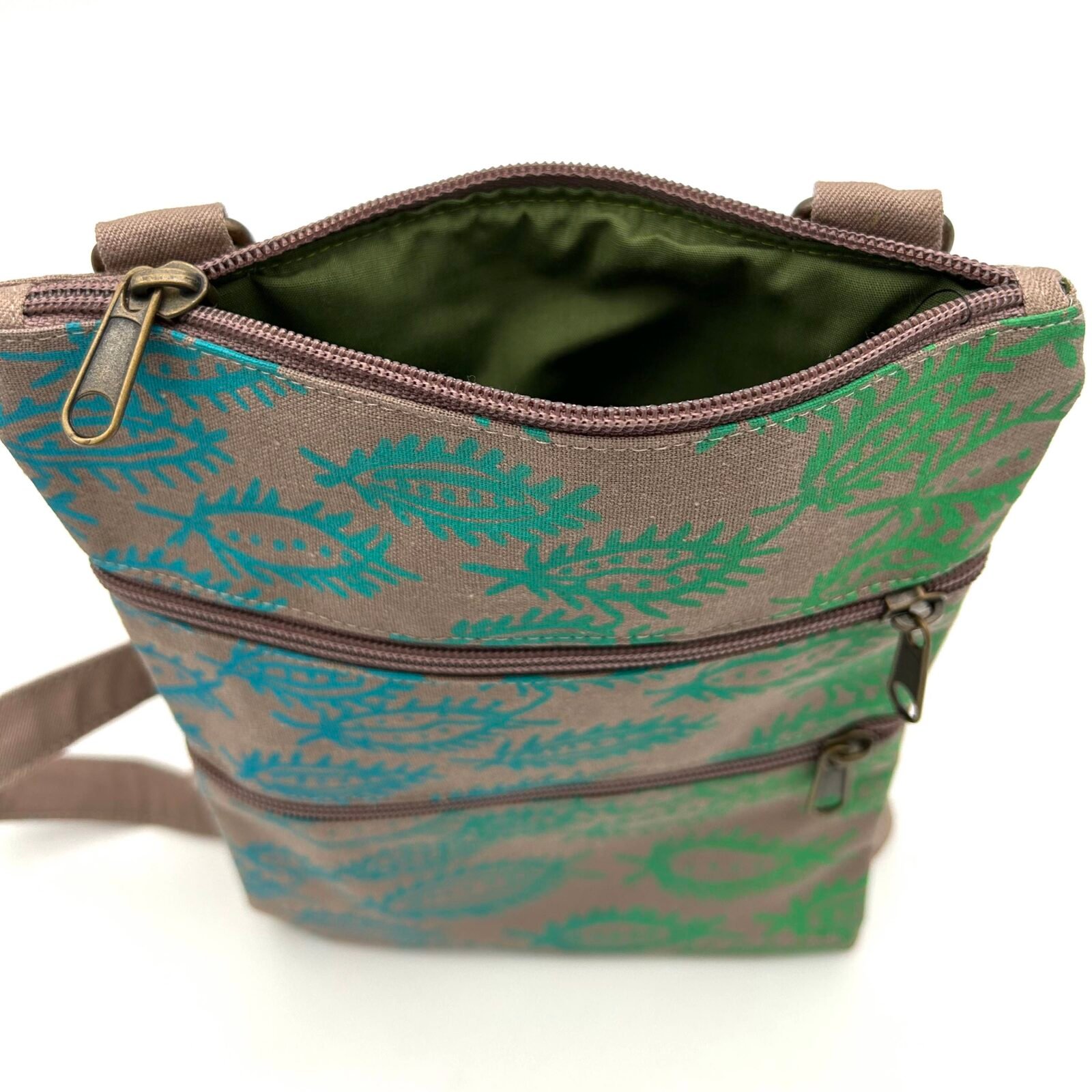 Serena Bag - Bula'Bula - Itchy Caterpillars g (hand printed in Oz) - Image 2