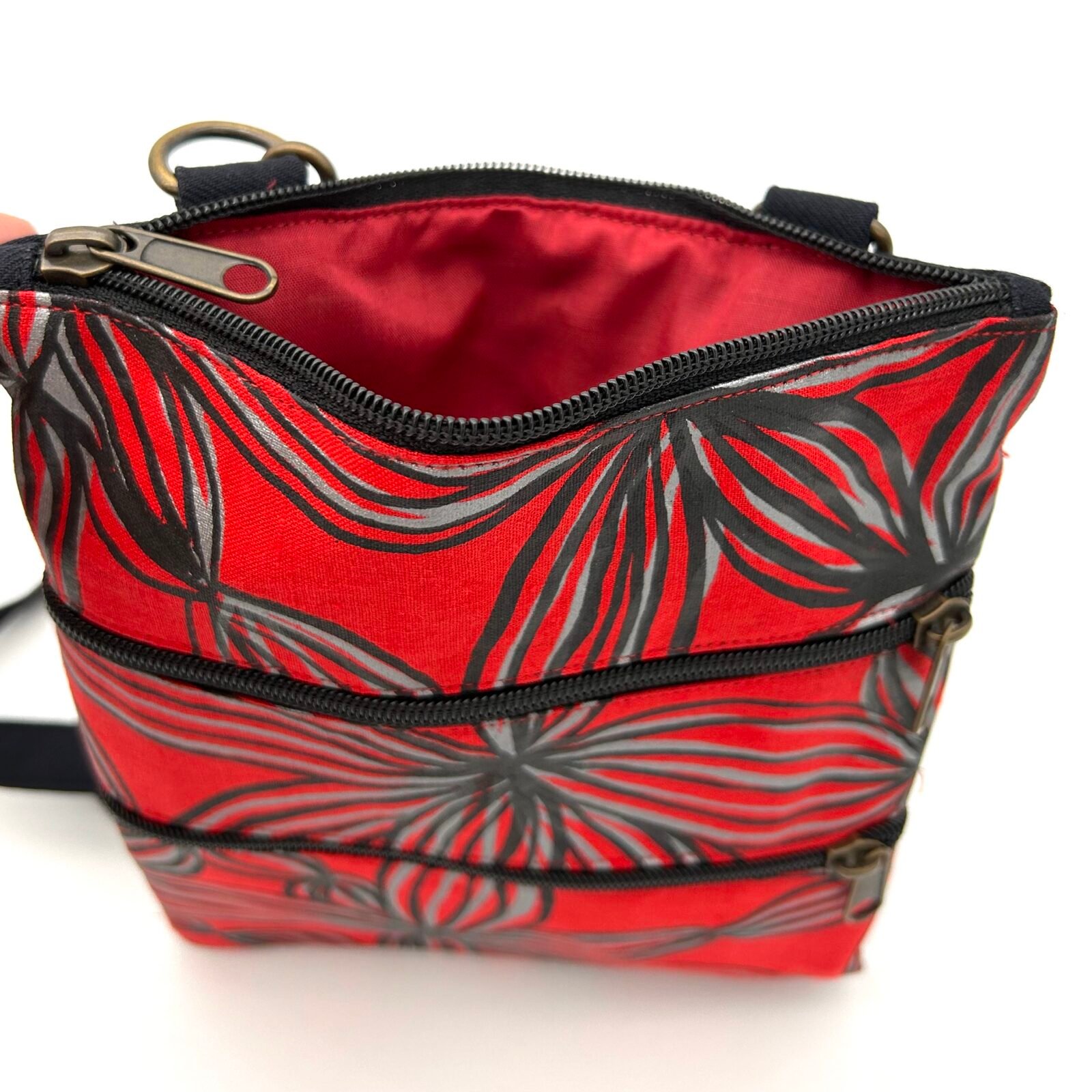 Serena Bag - Merrepen - Flowers (hand printed in Oz) - Image 2
