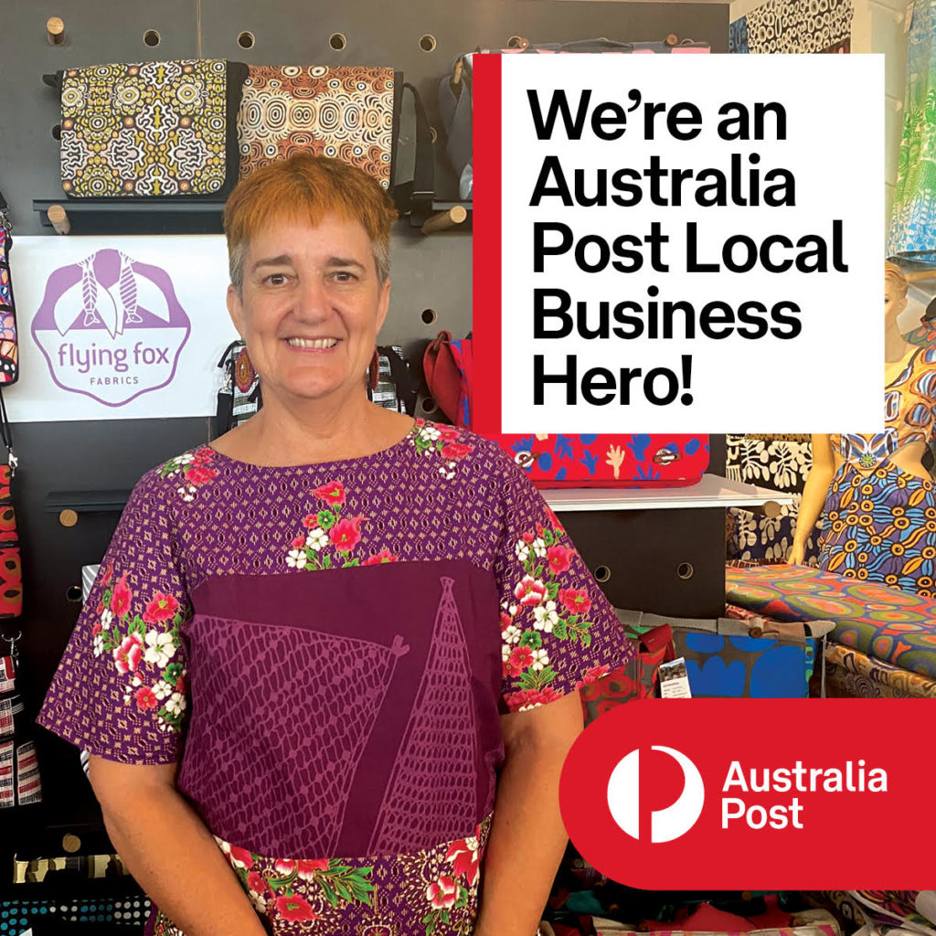 Flying Fox Fabrics Australia Post Local Business Hero Felicity Wright