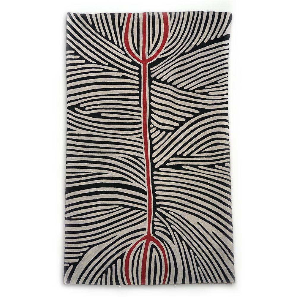 Valda Granites artist rug made by Better World Arts available through Flying Fox Fabrics
